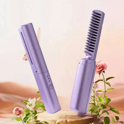 Travel Comb Cordless Rechargeable Hair Straightener