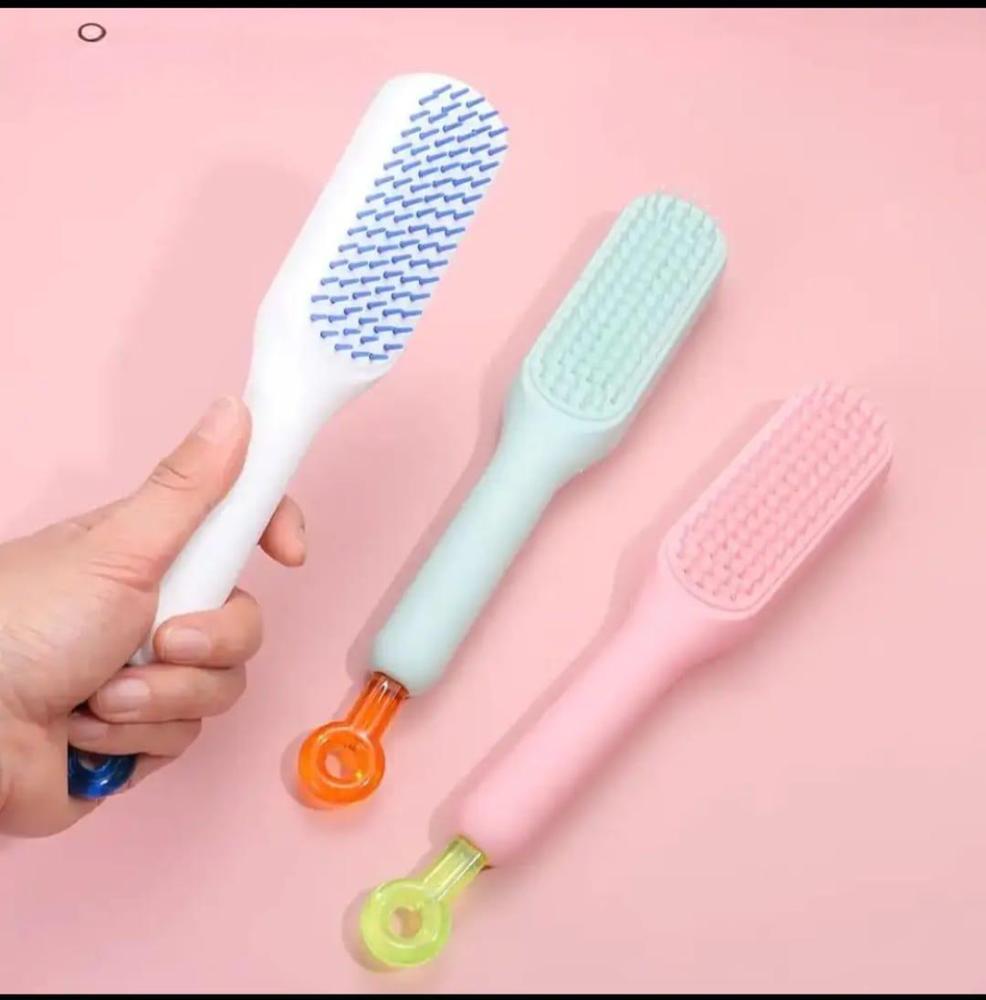 Magic Retractable Comb Self Cleaning Hair Brush Massage Anti-static Hair Comb Cleaning Hair Smoothing Brush Beauty Hair